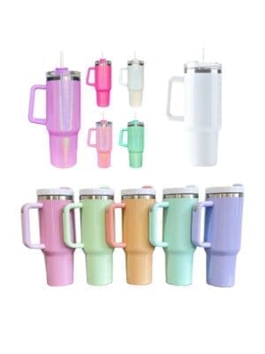 17oz Glitter Bottle Steel Tumblers