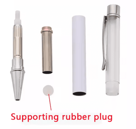 Sublimation Blanks : Snow Globe Pens (Silver & Rosegold)