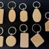 WoodenKeyringGroup Bamboo Wooden Keyrings for Engraving