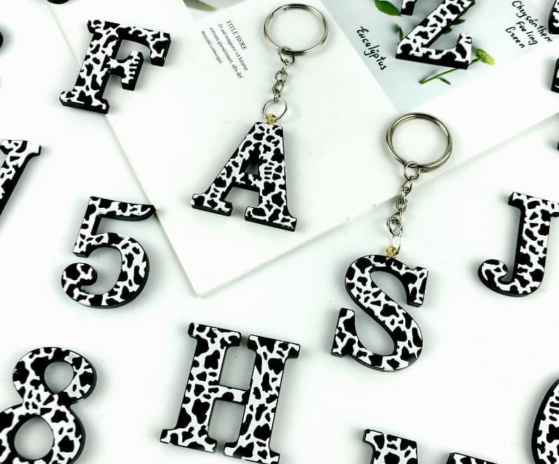 Cheetha3 Resin & Epoxy : Alpha Leopard, Cow or Cheetah Keychain Silicone Mould