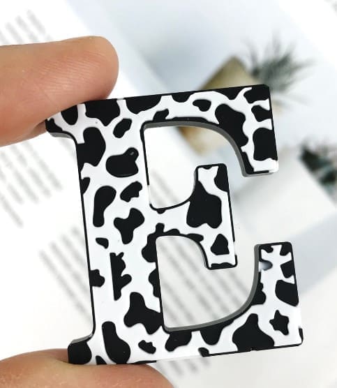 Cheetha7. Resin & Epoxy : Alpha Leopard, Cow or Cheetah Keychain Silicone Mould