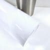 20oz Fat Bottom Flat Sublimation Blanks : 20oz Straight Flat Edge Bottom Tumbler (White & Silver)