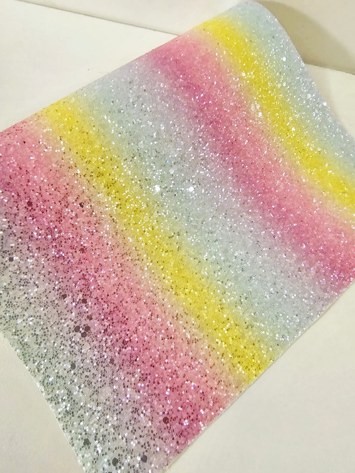 Candy Floss Rainbow CFRc Faux Leather : 1 Piece Candy Floss Rainbow (CFR)