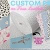 Faux Leather : Print on Demand Your Design or Shade