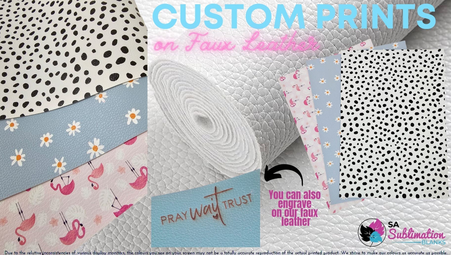 Faux Leather : Print on Demand Your Design or Shade