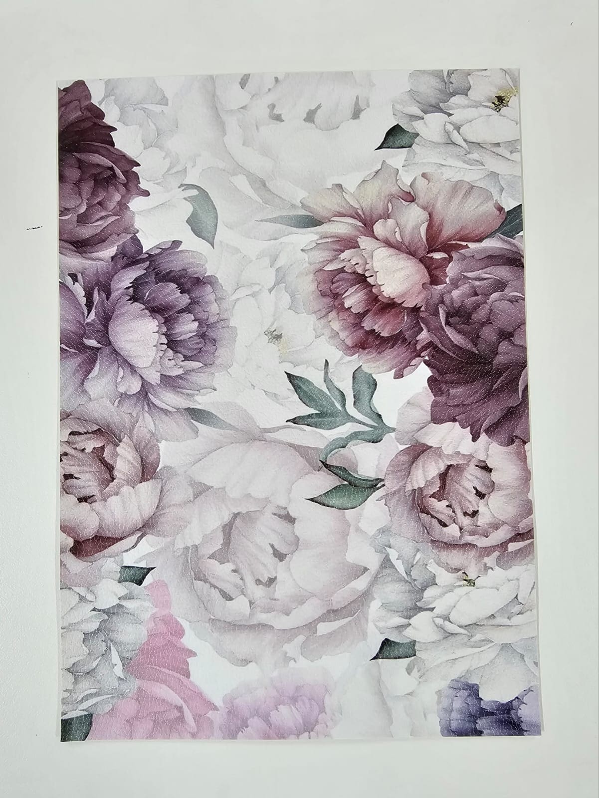 Peonies In Bloom(PON1) Faux Leather : 1 Piece Peonies in Bloom (PON1)