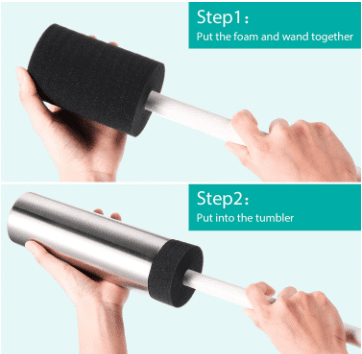 Epoxy Spinit Cup & Tumbler Spinner Consumables : 8 Piece Assorted Sponge/Foam for Spinit Cup & Tumbler Turner