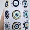 EvilEyeEE1 3D UV Stickers : A4 Evil Eye Greek Themed Stickers (EE1)