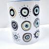 EvilEyeEE2 3D UV Stickers : A4 Evil Eye Greek Themed Stickers (EE1)