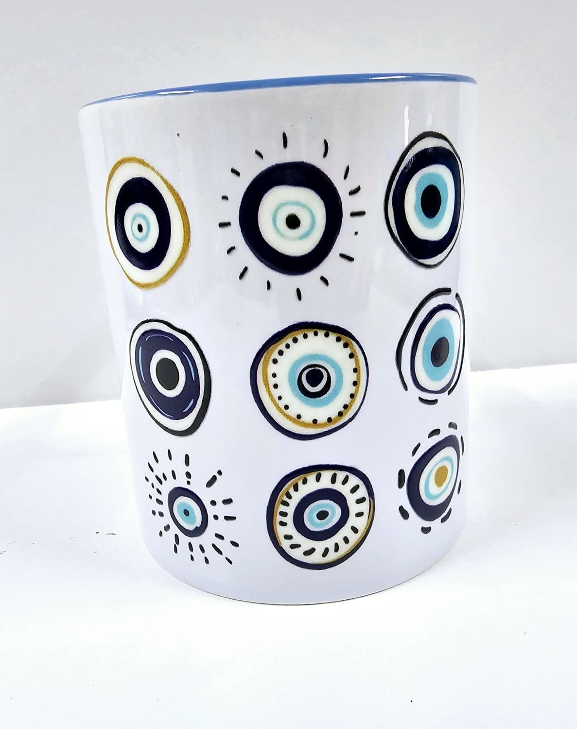 EvilEyeEE2 3D UV Stickers : A4 Evil Eye Greek Themed Stickers (EE1)
