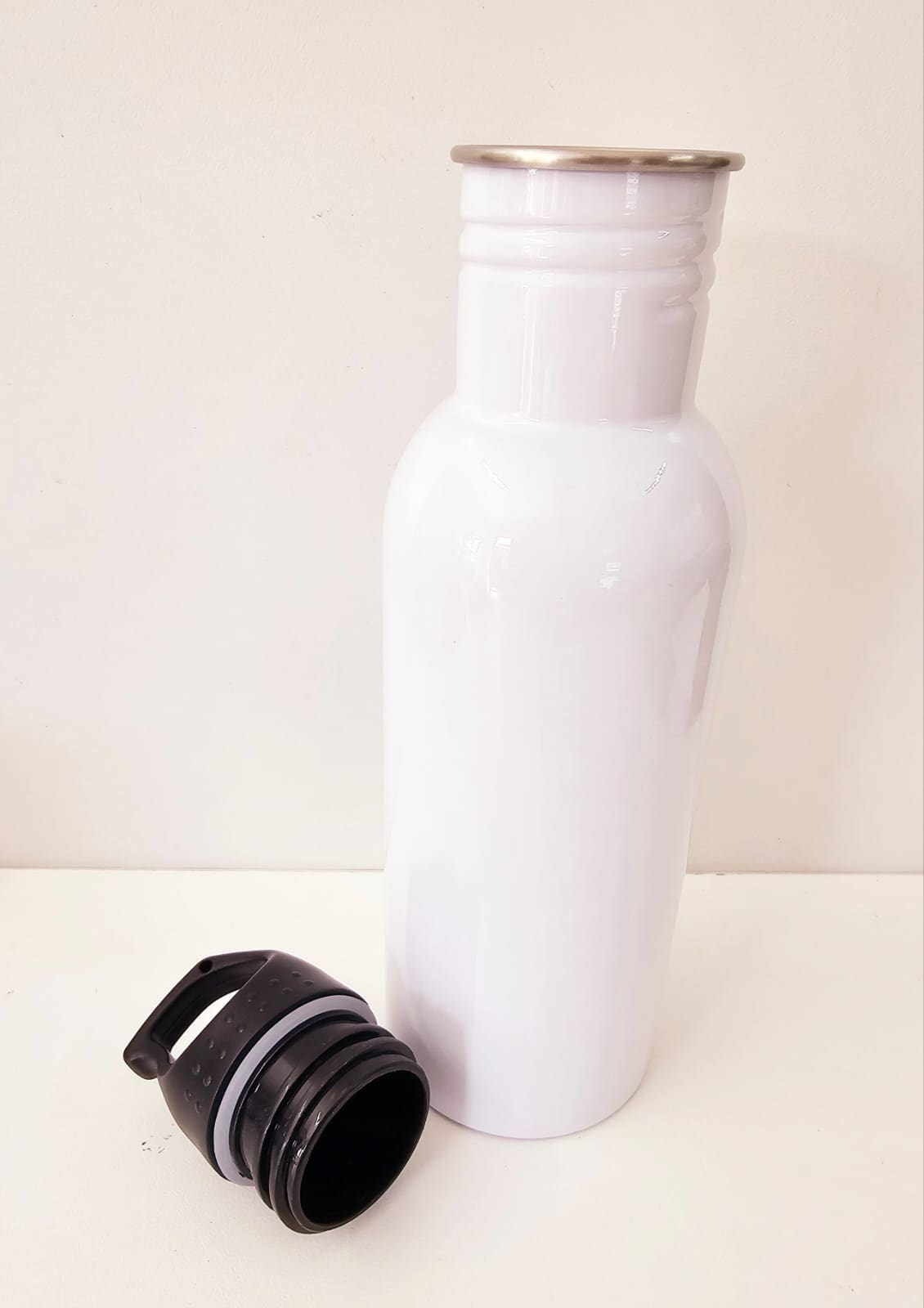 Sublimation Blanks : 22oz (650ml) White Aluminum Water Bottle