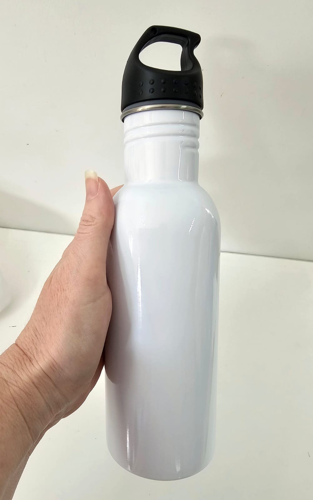 Sublimation Blanks : 22oz (650ml) White Aluminum Water Bottle