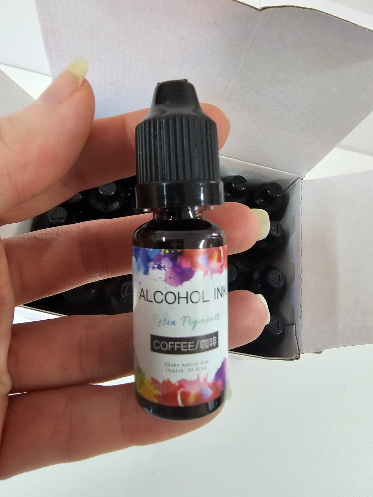 Alchololo Ink6 Resin Supplies : 24color 10ml Alcohol Ink Diffusion Resin Pigment Set