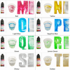 AlcoholoInkRange2 Resin Supplies : 24color 10ml Alcohol Ink Diffusion Resin Pigment Set