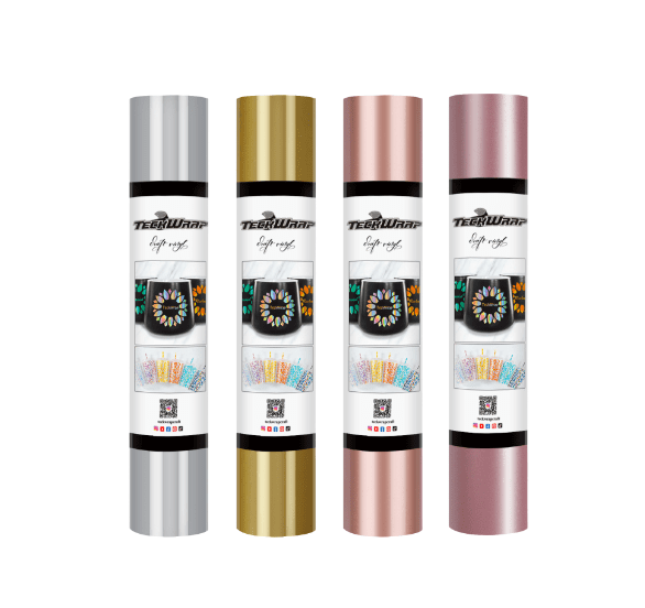 Precious Metals Economical Range Teckwrap : Permanent Precious Metal (Gold, Silver & Rose Gold) (30 by 30cm)