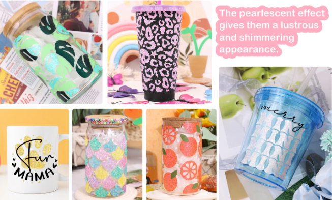 Colourful Pearl4 Teckwrap : Colour Pearl Adhesive Range (30 by 30cm)