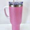 Pink2 Sublimation Blanks : 40oz Glitter Tumblers (Stanley Dupe)