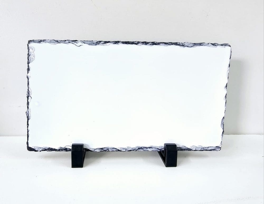 Sublimation Blanks : Matte Slate stone, Large Rectangle (21.5by 11.5cm) Sublimation (ZZ)