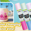 UVColourTW Teckwrap : Permanent UV Colour Changing Adhesive Vinyl Range (30 by 30cm)