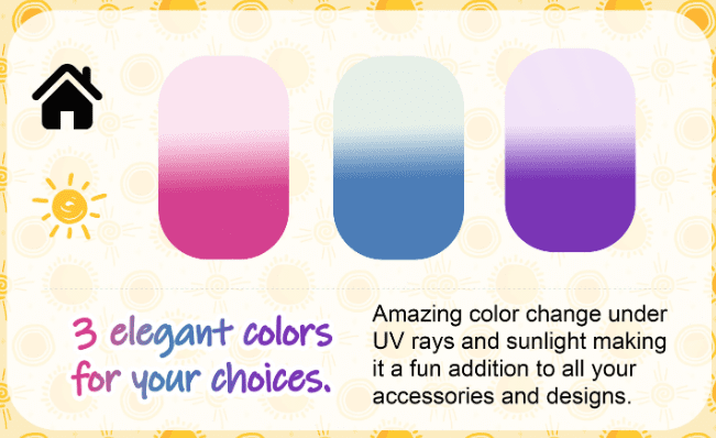 UVColourTW2 Teckwrap : Permanent UV Colour Changing Adhesive Vinyl Range (30 by 30cm)