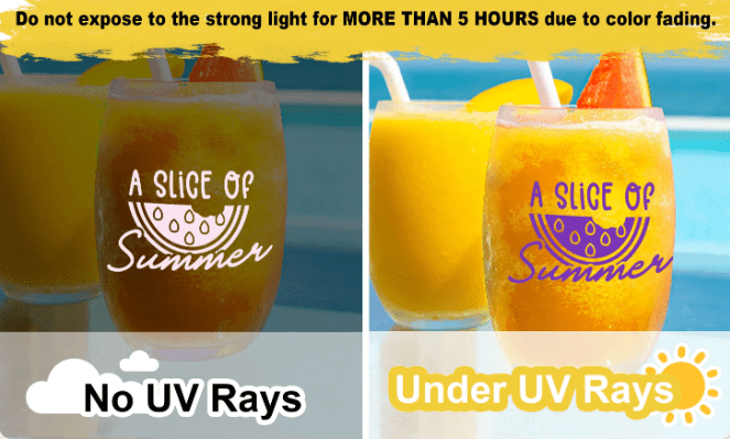 UVColourTW3 Teckwrap : Permanent UV Colour Changing Adhesive Vinyl Range (30 by 30cm)