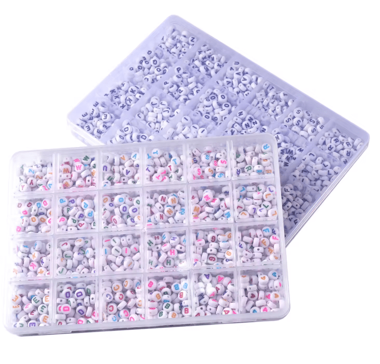 Jewelry : 1200 Acrylic Alpha Beads (#2)