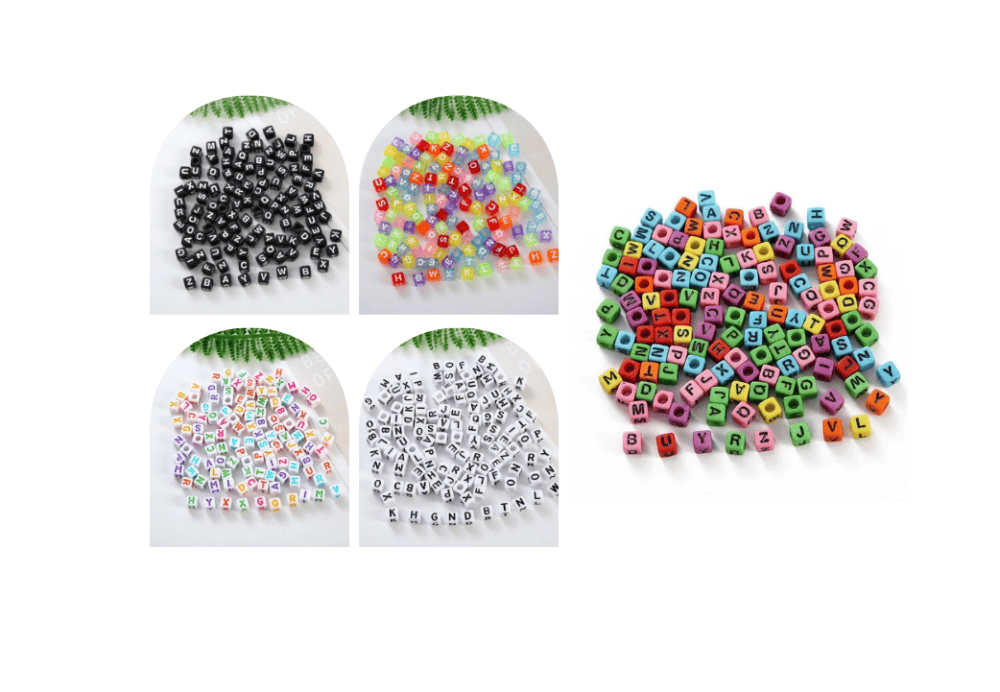 Jewelry : 6mm Mixed Alpha Loose Beads (5 Variants)