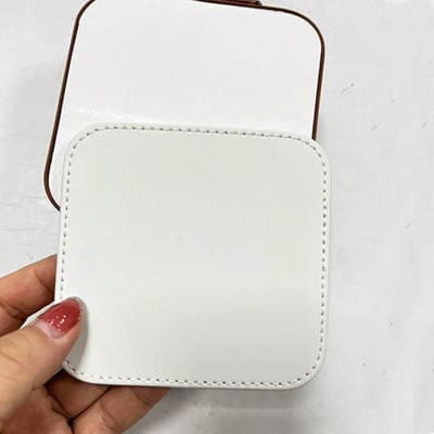 Jewllaryboxes2 Sublimation : PU Leather Jewelry Box for Sublimation (10 by 10 by 5cm)