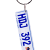 SublimerKeychain2 Sublimation Blanks : 3mm Sublimer 2 Toned Numberplate + split keyring and connector(ZZ)