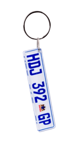 SublimerKeychain2 Sublimation Blanks : 3mm Sublimer 2 Toned Numberplate + split keyring and connector(ZZ)