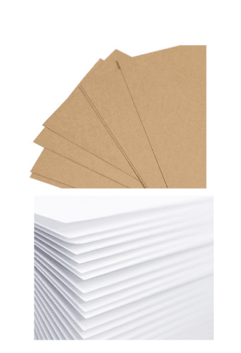 white_kraft Cardstock : 12 by 12inch (30 by 30cm) White (220g) or Kraft (250g)