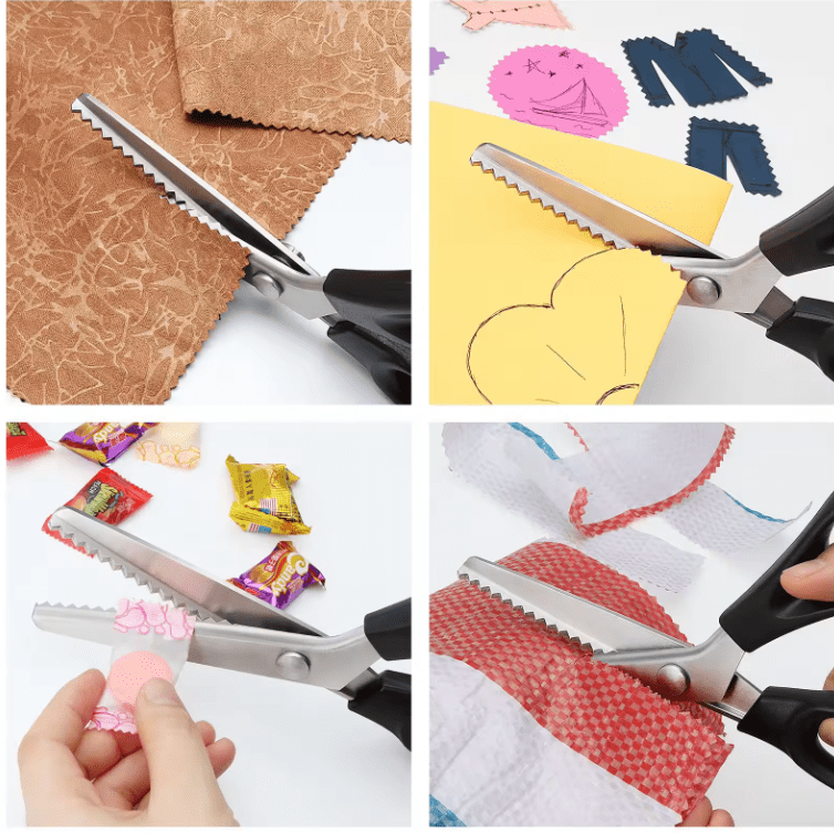 Arts & Crafts : Steel Zig Zag 4mm Pinking Shear Scissors