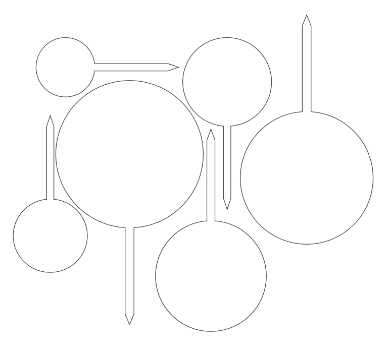 Cake Toper CirclesAll2b Laser Acrylic Shapes : CLEAR Circle Cake Toppers (8, 10, 12, 15, 18, 20cm)