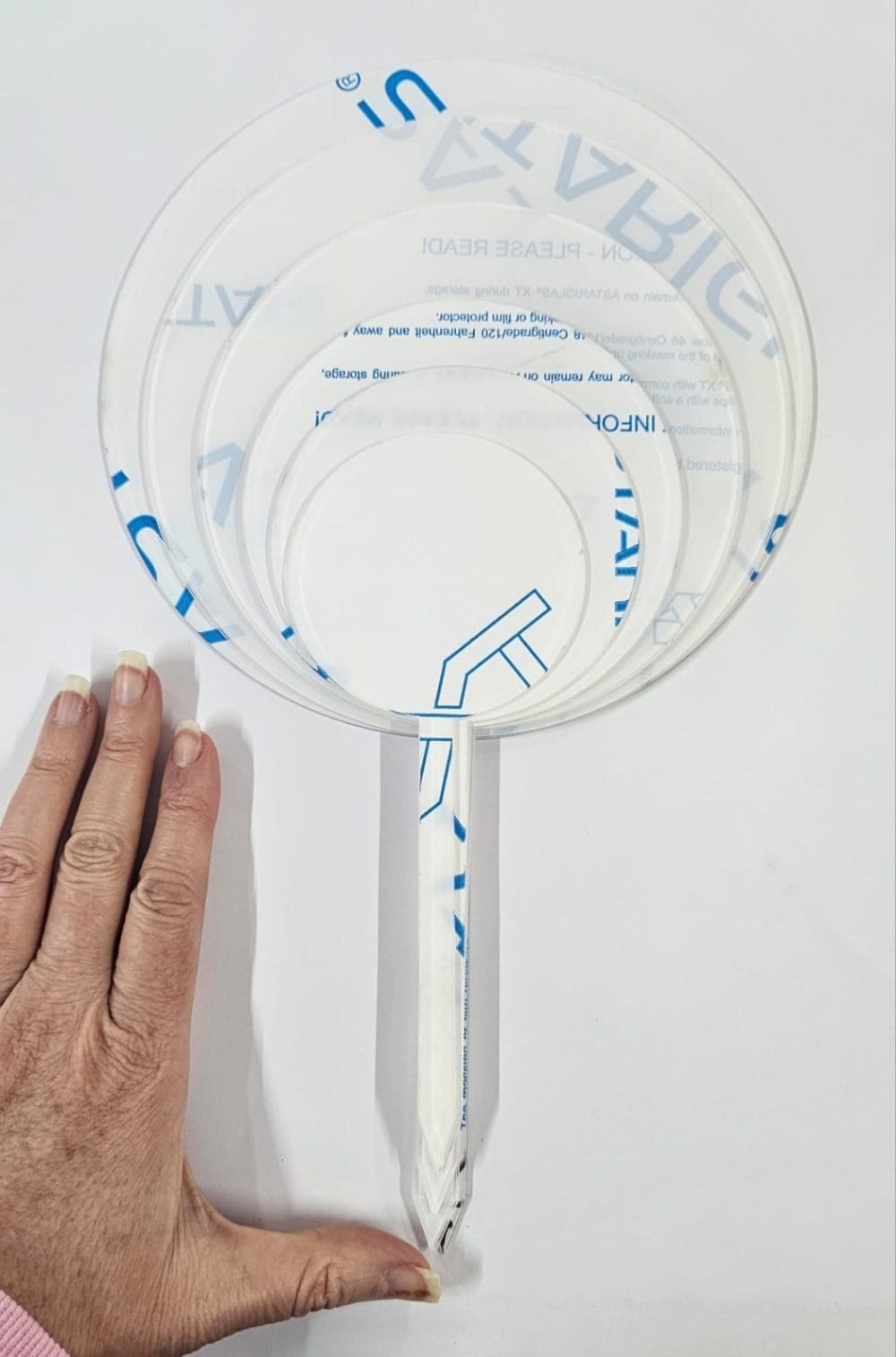 Circle Cake Topper All.2 Laser Acrylic Shapes : CLEAR Circle Cake Toppers (8, 10, 12, 15, 18, 20cm)