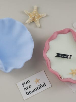 Silicone Moulds : (5) Conch/Shell (Type 2) Container Silicone Moulds for Candle, Jesmonite & Resin Art