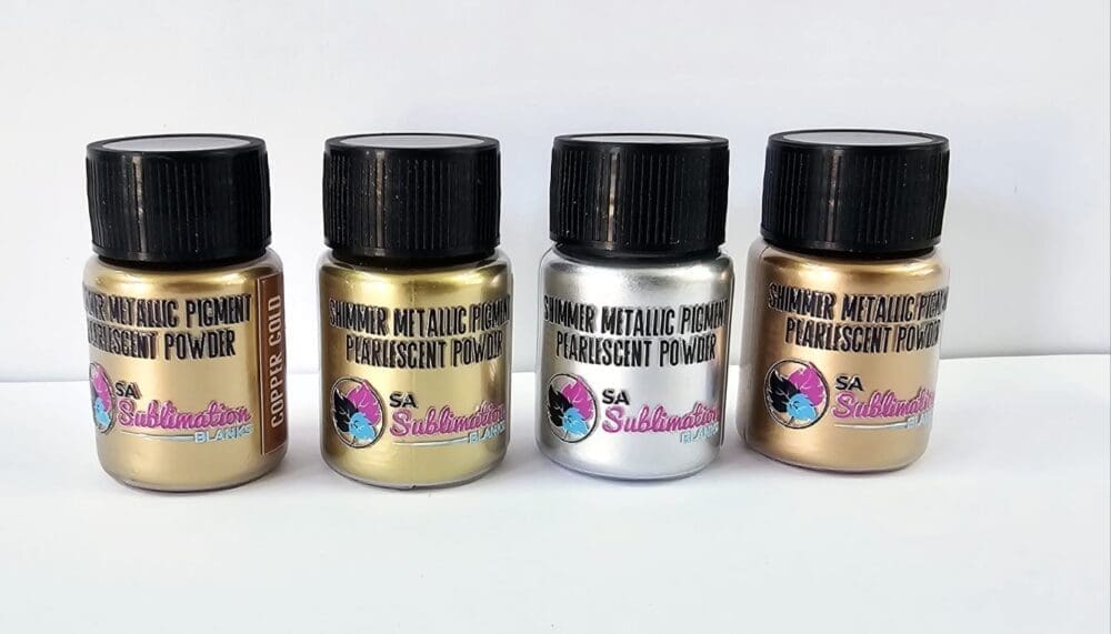 Resin Supplies : Shimmer Metallic Pigment Pearlescent Powder Set (4 Colours)