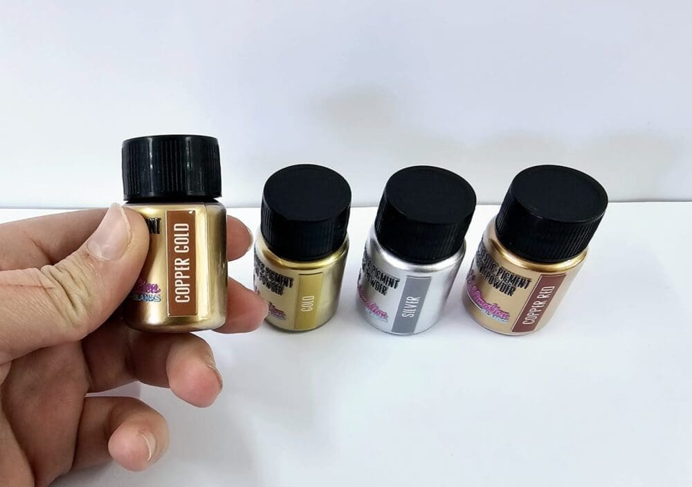 Resin Supplies : Shimmer Metallic Pigment Pearlescent Powder Set (4 Colours)