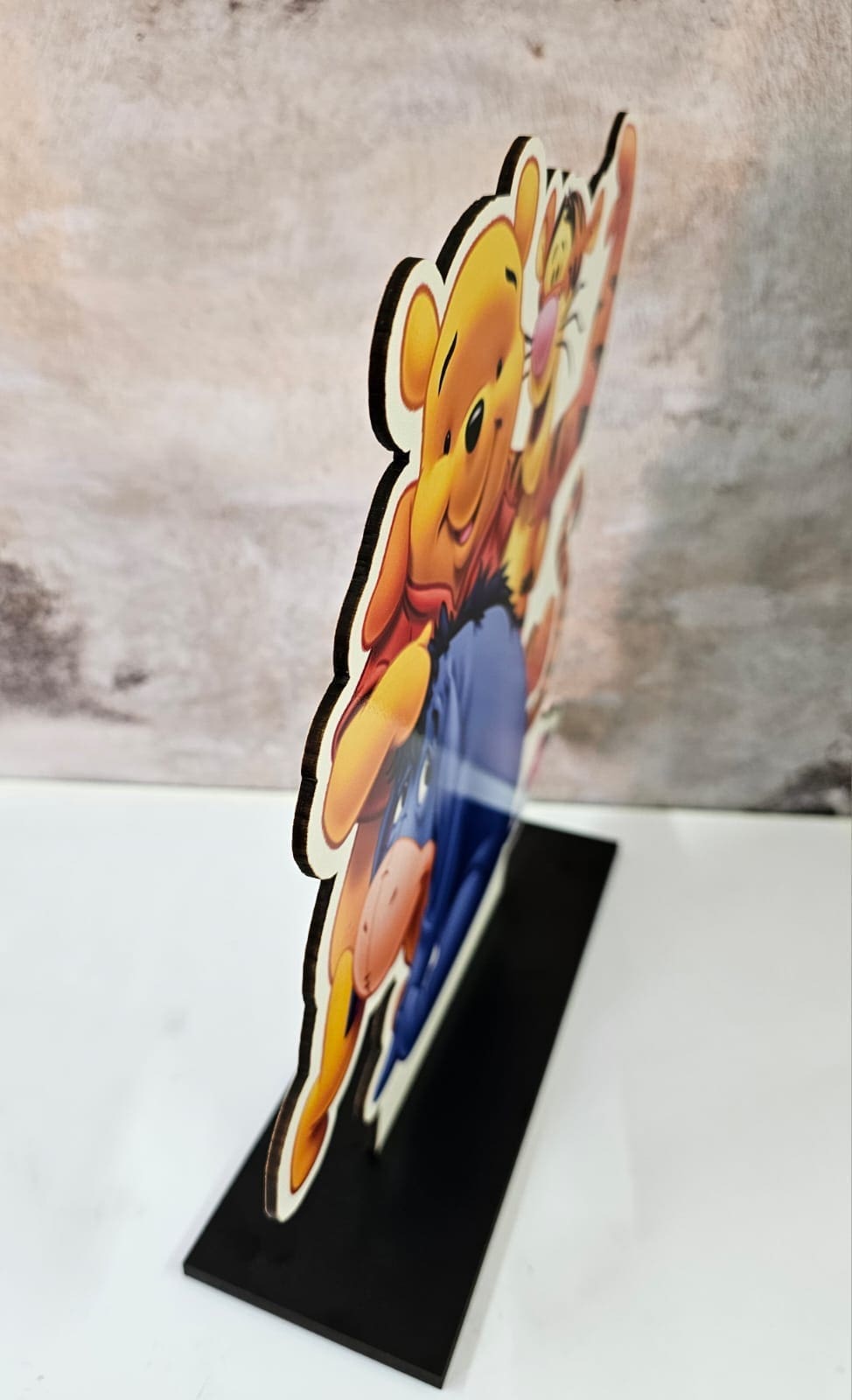Table Stand Pooh Group Lazer & UV Character Cut Out : Pooh & Friends with Stand (Pooh1)
