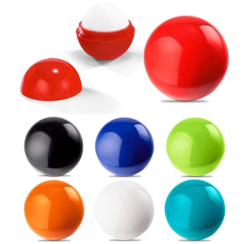 Group Round Lip Balms Vinyl & UV Stickers : Round Coloured Lip Balms (IDEA-5273)