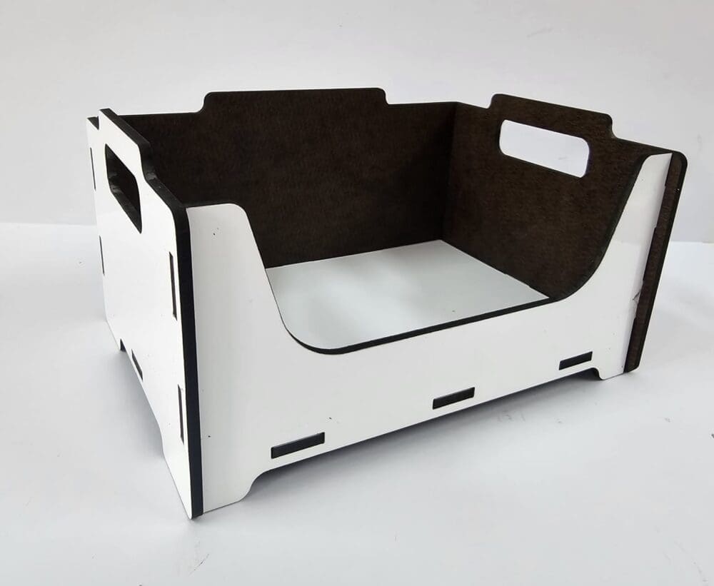 MDF STACKABLE bOX Laser Sublimation Blanks : Super Glossy 3mm Sublimation Stackable Box (Single & Double Sided)