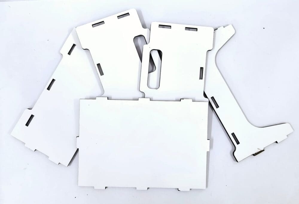 MDF Stackable box 5 Laser Sublimation Blanks : Super Glossy 3mm Sublimation Stackable Box (Single & Double Sided)