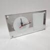 Glass Photo Frame Clock Side Front Sublimation Blanks : Rectangular Mirror Glass Clocks For Sublimation (Includes a Photo Frame)