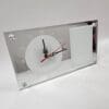 Glass Photo Frame Clock Side Front Slanted Sublimation Blanks : Rectangular Mirror Glass Clocks For Sublimation (Includes a Photo Frame)
