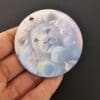 Subli Acyrlic Keychain back Laser Sublimation Blanks : 3mm or 4mm Subli-Acrylic Circle Keychain, 4, 5 & 6cm with split keyring & clip