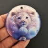 Subli Acyrlic Keychain2 Laser Sublimation Blanks : 3mm or 4mm Subli-Acrylic Circle Keychain, 4, 5 & 6cm with split keyring & clip