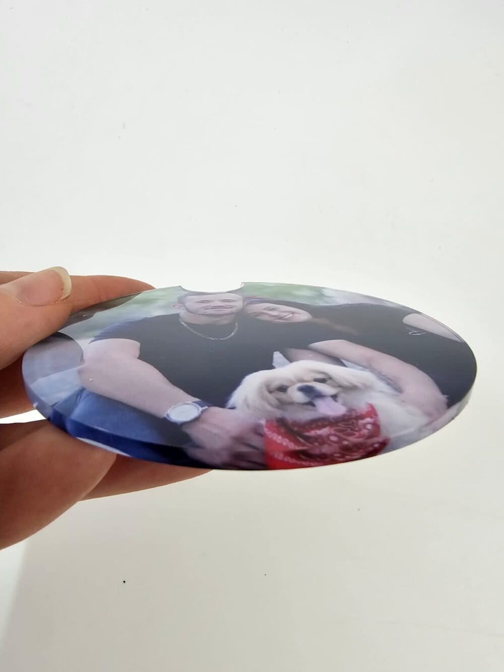 Laser Sublimation Blanks : 3mm Subli-Acrylic License Disc Holder with 3m Double Sided tape
