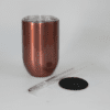 Sublimation Blanks : 12oz ROSE GOLD STRAIGHT (Gin) Wine Tumbler