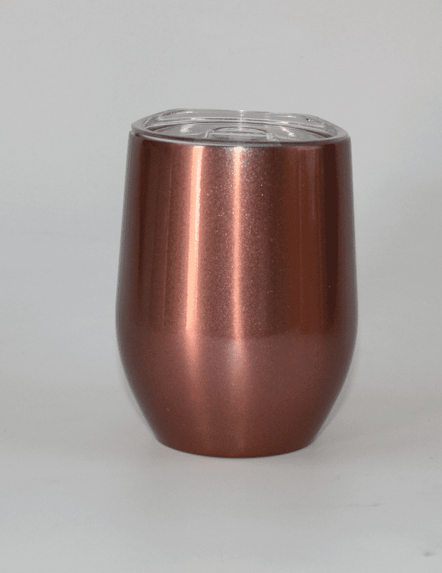 12ozEggRG2 Sublimation Blanks : 12oz ROSE GOLD EGG Wine Tumblers