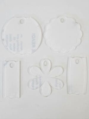UV DTF Direct Print : 3mm CLEAR 40oz Stanley Acrylic Name Plate (5 Styles)