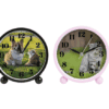 Group Clock Pressed Sublimation Blanks : Plastic Alarm Clock in 4 different colours